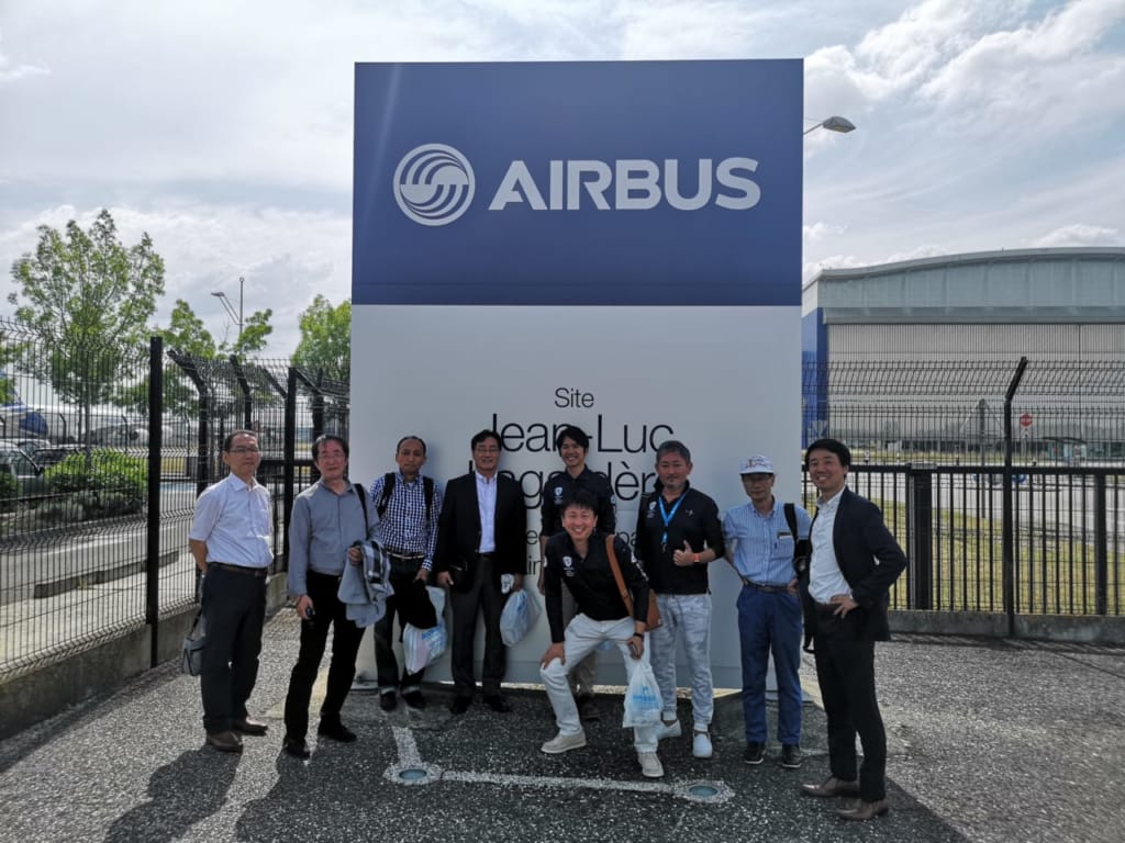 エアバス本社（トゥールーズ）にて